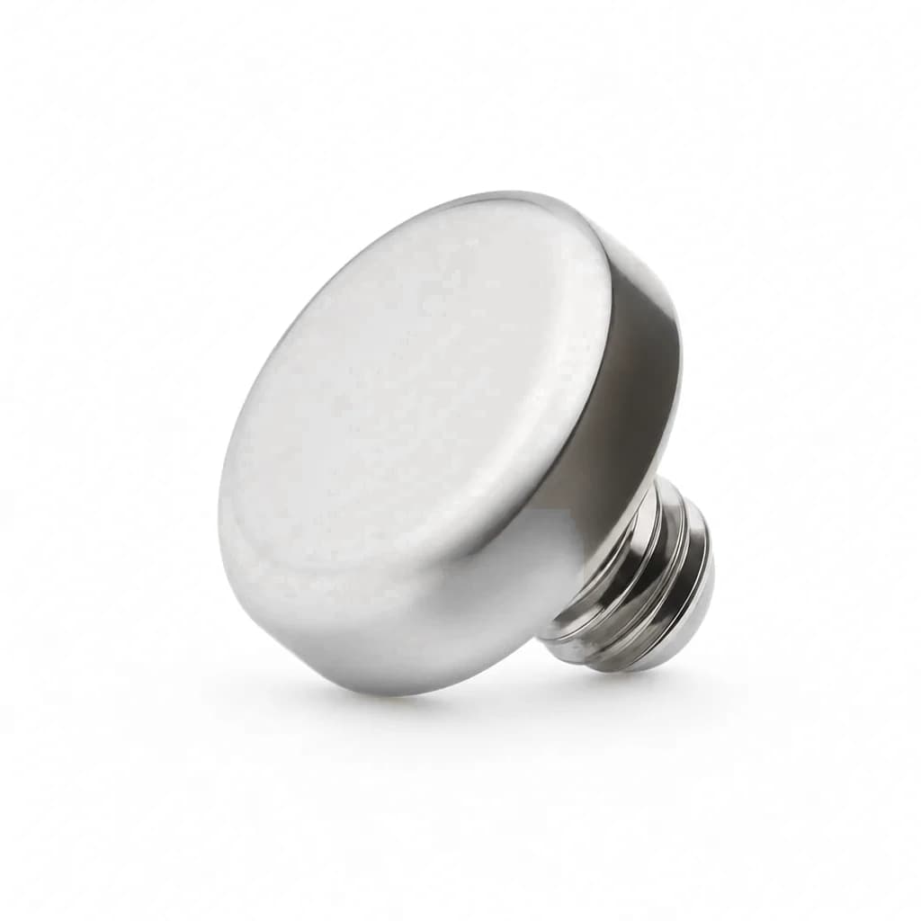 Flache Scheibe mit Innengewinde, Silber